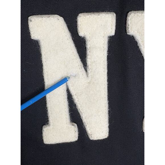 Ebbets Field Hebrew Orphan Asylum Jacket Men’s XL Black Quilted Zip Baseball NYC - Picture 6 of 16